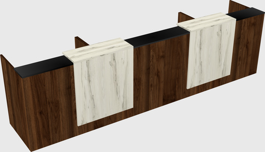 Long reception desk