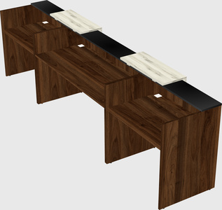 Long reception desk