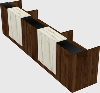 Long reception desk