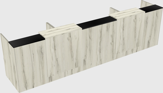 Long reception desk
