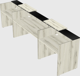 Long reception desk