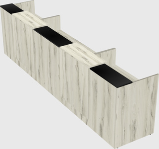 Long reception desk