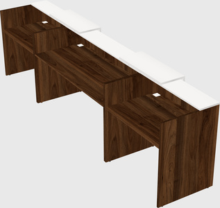 Long reception desk