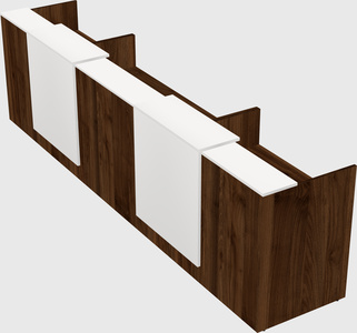 Long reception desk