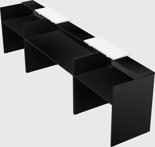 Long reception desk