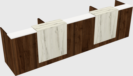 Long reception desk