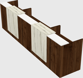 Long reception desk