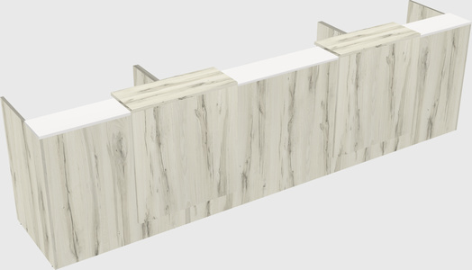 Long reception desk