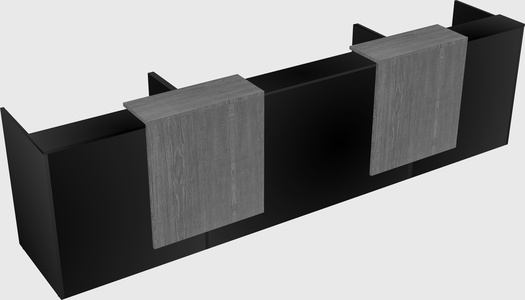 Long reception desk