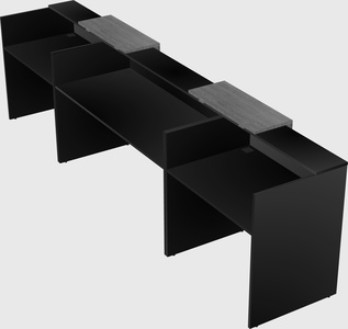 Long reception desk