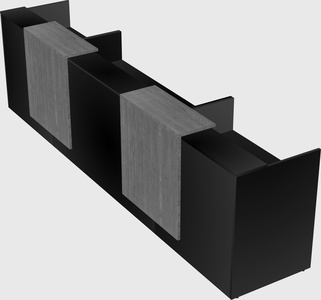 Long reception desk