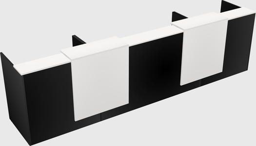 Long reception desk
