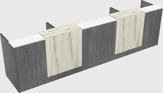 Long reception desk
