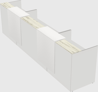 Long reception desk