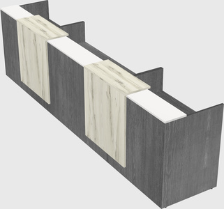 Long reception desk