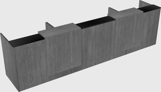 Long reception desk