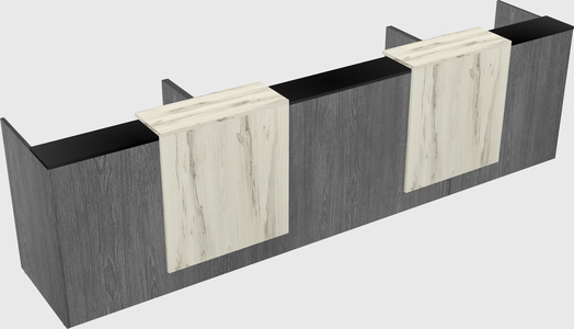Long reception desk