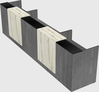 Long reception desk