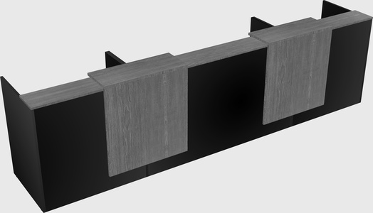 Long reception desk