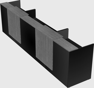 Long reception desk