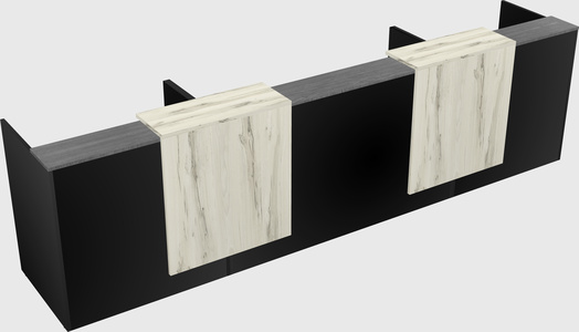 Long reception desk