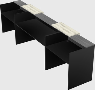 Long reception desk