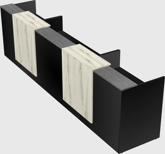 Long reception desk