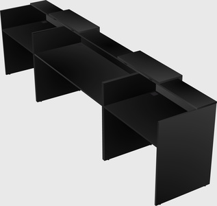 Long reception desk