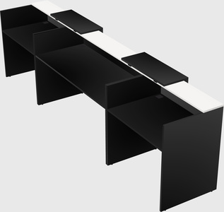 Long reception desk