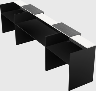 Long reception desk