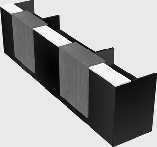 Long reception desk