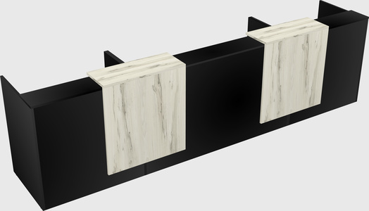 Long reception desk