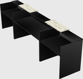 Long reception desk