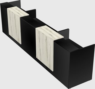 Long reception desk