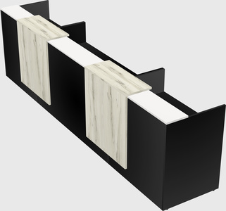Long reception desk