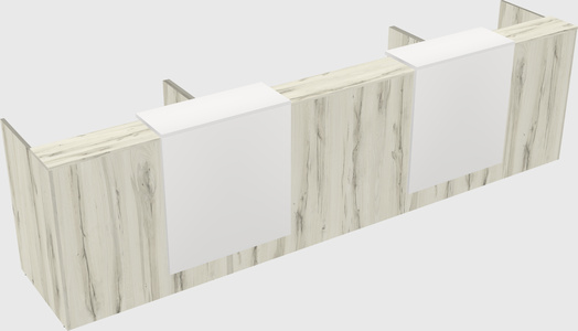 Long reception desk