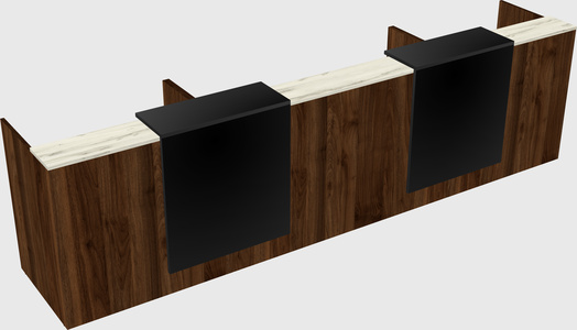 Long reception desk