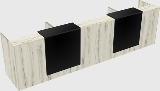 Long reception desk