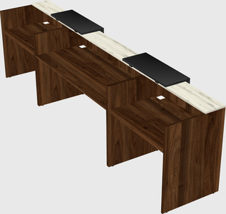 Long reception desk