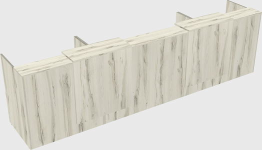 Long reception desk