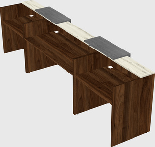 Long reception desk