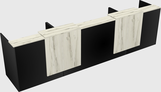 Long reception desk