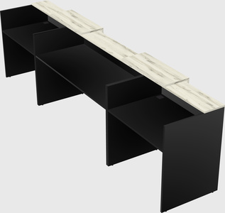 Long reception desk