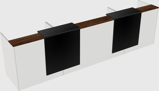 Long reception desk