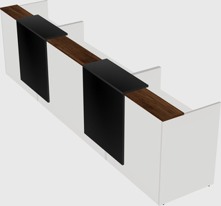 Long reception desk