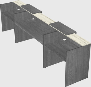 Long reception desk