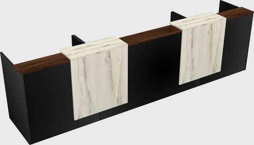 Long reception desk