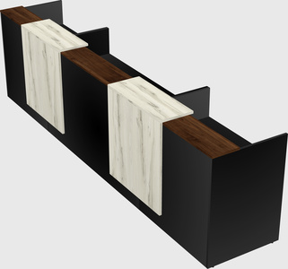 Long reception desk