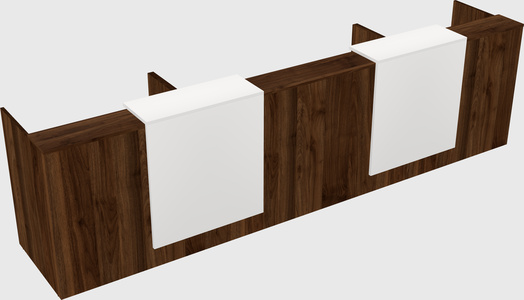 Long reception desk