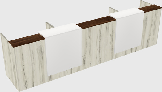 Long reception desk